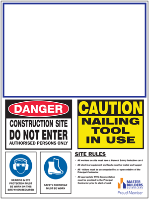Master Builders 4-in-1 personalised sign image Master Builders 4-in-1 personalised sign image