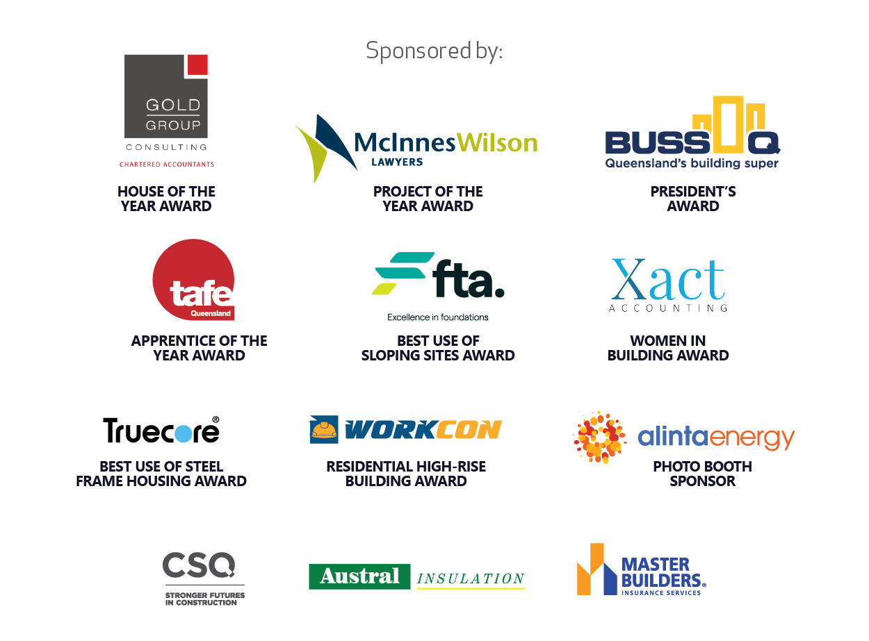 Gold Coast Housing & Construction Awards sponsors 2025