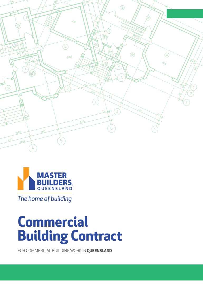 Master Builders Commercial Building Contract cover Master Builders Commercial Building Contract cover