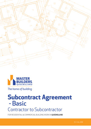 Subcontract Agreement Basic cover