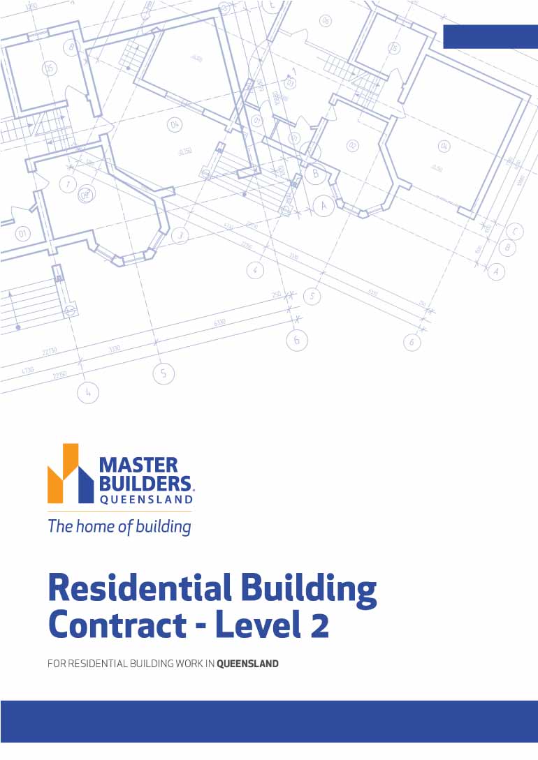 Master Builders Residential Building Contract cover Master Builders Residential Building Contract cover