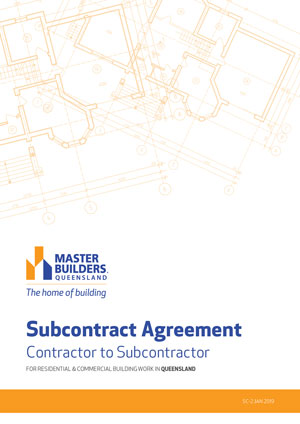 Subcontract agreement cover