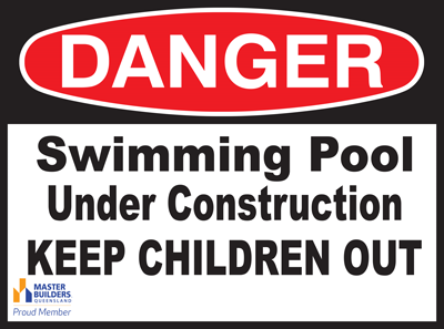 Master Builders Swimming pool safety sign image Master Builders Swimming pool safety sign image