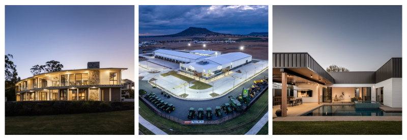 Three images showing the major winners of the 2025 Downs & Western H&C Awards