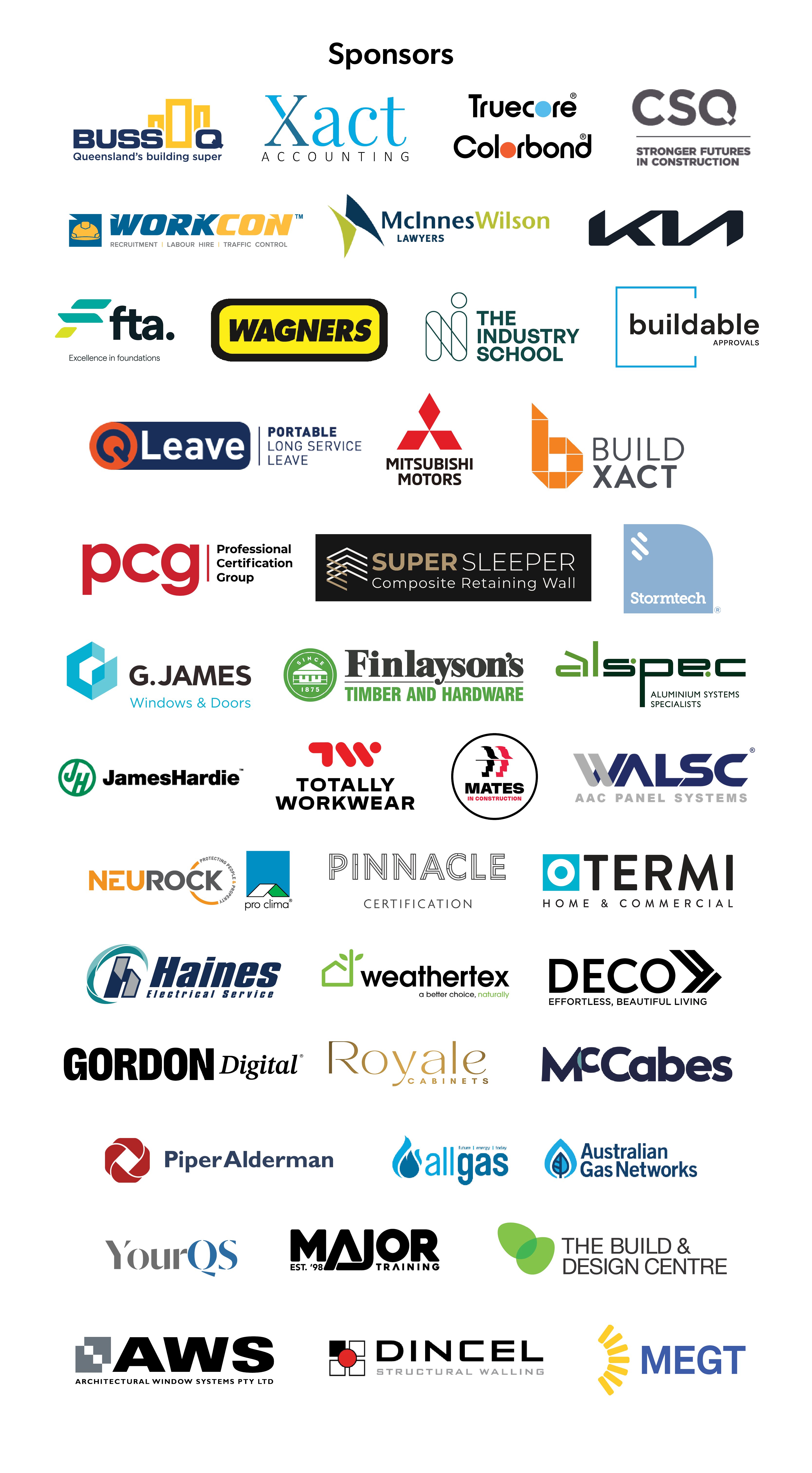 Brisbane sponsors 2026